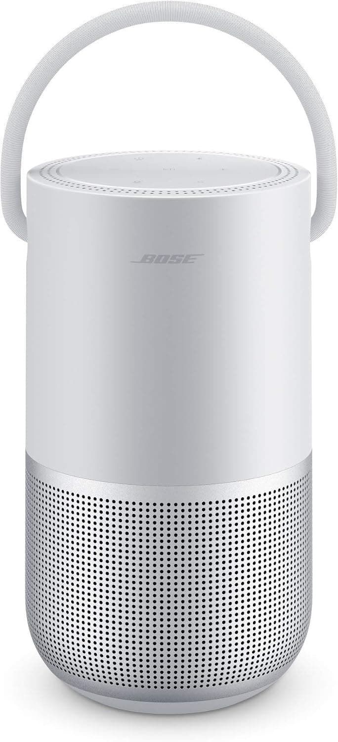 Diffusore portatile Bose Portable Smart Speaker color argento con maniglia