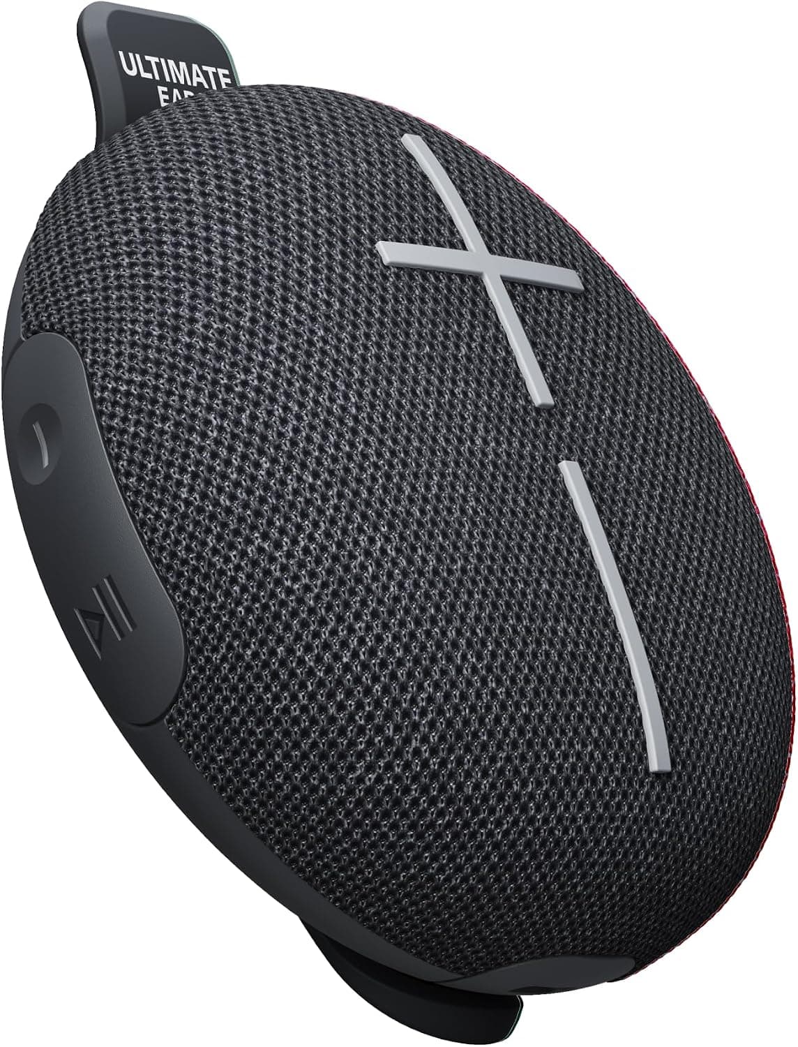Altoparlante Bluetooth Ultimate Ears MINIROLL nero, rotondo e compatto, con cinturino elastico